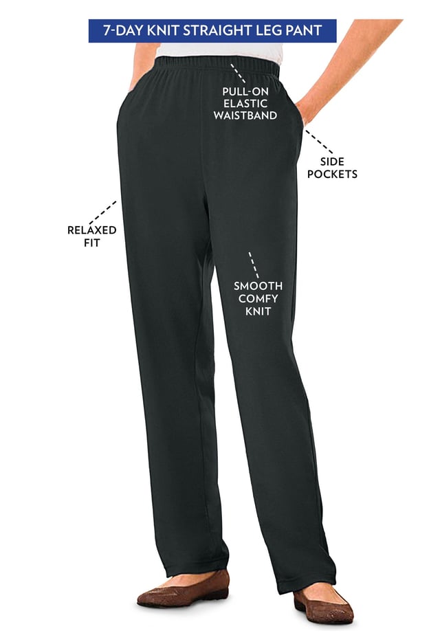 7-Day Knit Straight Leg Pant