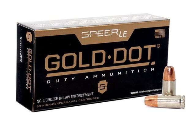 Speer Gold Dot 9mm Luger 124 Grain Hollow Point