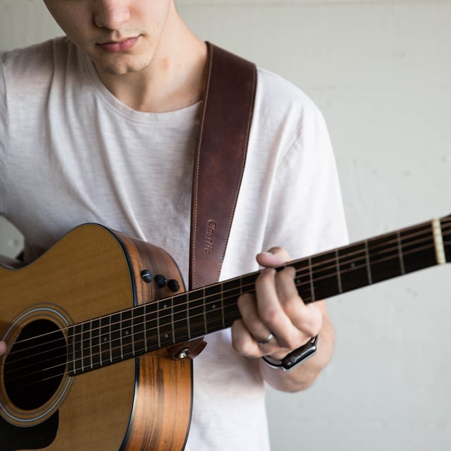The Legend ~ Personalized Fine Leather Guitar Strap
