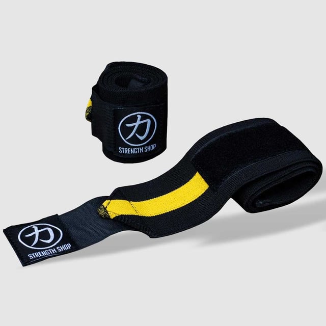 Super Stiff Wrist Wraps - Black/Yellow