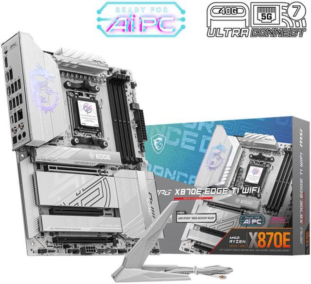 MSI MPG MPG X870E EDGE TI WIFI AM5 AMD X870E SATA 6Gb/s  5G LAN DDR5 M.2 Wi-Fi 7 ATX Motherboards