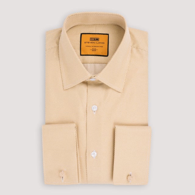 The Dakota | Classic Collar | French Cuff | French Placket | Maple Brown