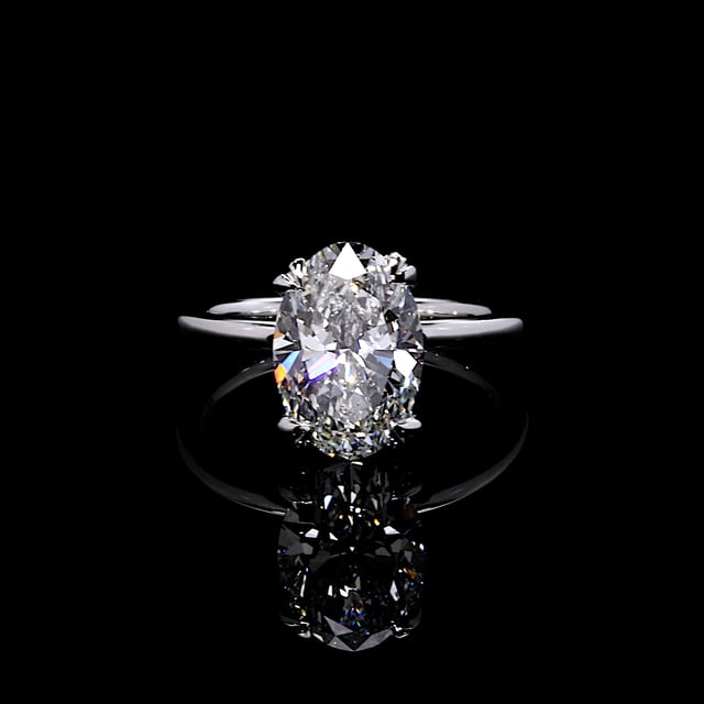 Kate Oval Solitaire Lab Diamond Engagement Ring
