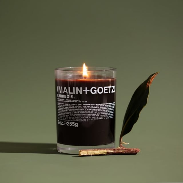 cannabis candle.