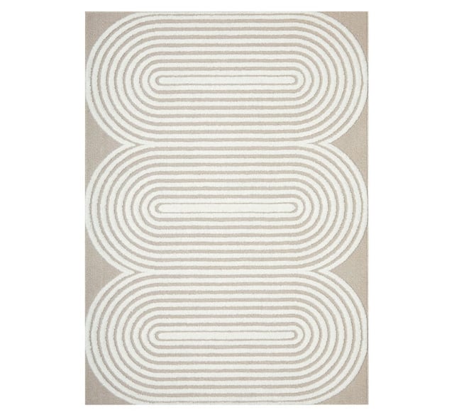 Alia 300cm x 400cm Beige Rectangle Rug