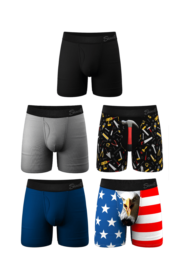 Fathers Day Bundle Ball Hammock® Pouch Boxer Briefs with Fly 5 Pack | The Best Dad Pack