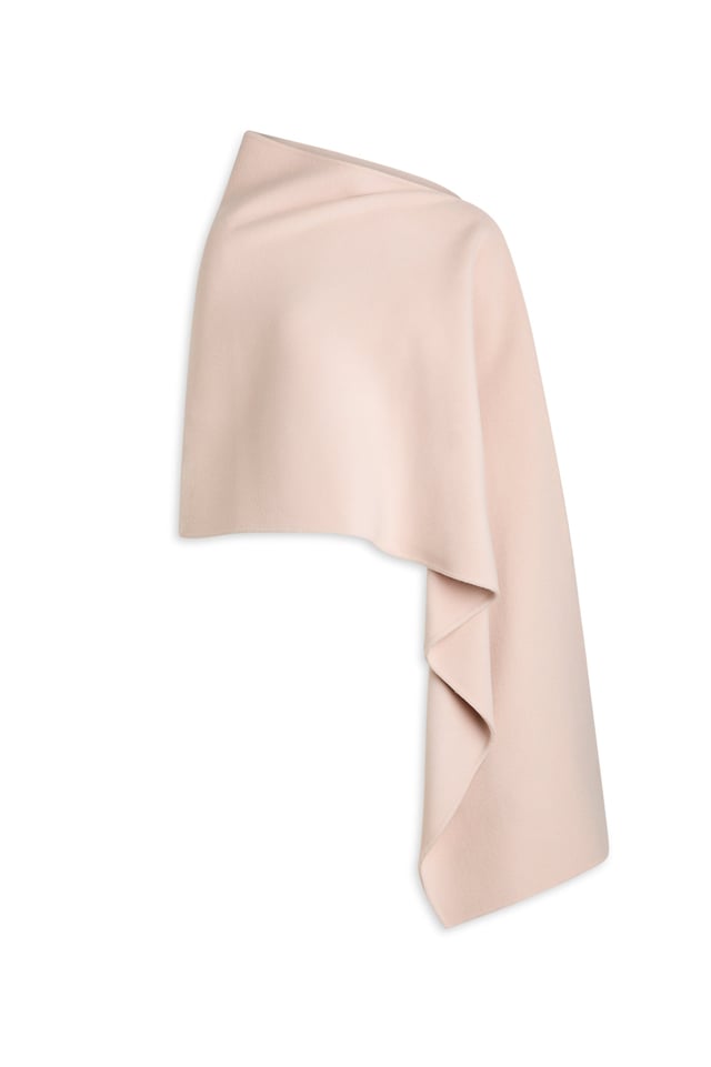 SOFT CAPE SCARF - MINK