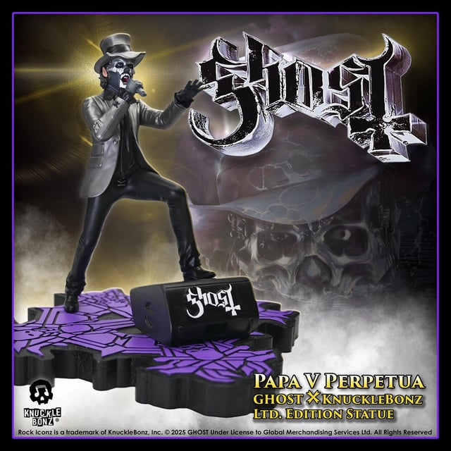 Ghost Papa V Perpetua Top Hat KnuckleBonz Statue