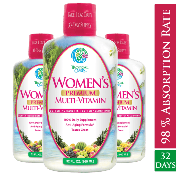 Women's Premium Liquid Multivitamin, Superfood, & Herbal Blend -- 32 fl oz, 32 serv.