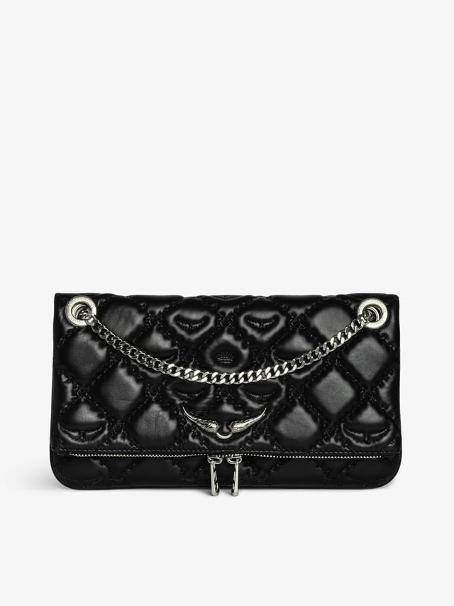 Rock II Quilted Monogram Clutch
