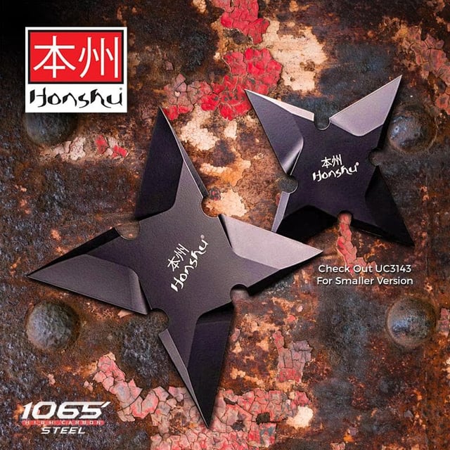 Large Honshu Black Throwing Star (1 Piece)