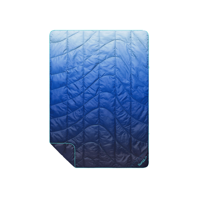 Travel Puffy Blanket - Burning Blue Fade