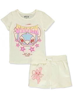 Disney Lilo & Stitch Girls' 2-Piece Shorts Set Outfit