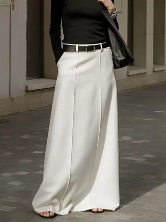 Plain Simple Regular Fit Long Skirt