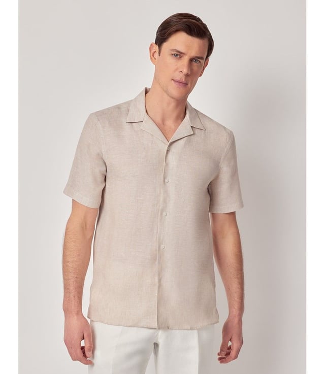 Slim Fit Natural Shirt - Short Sleeve