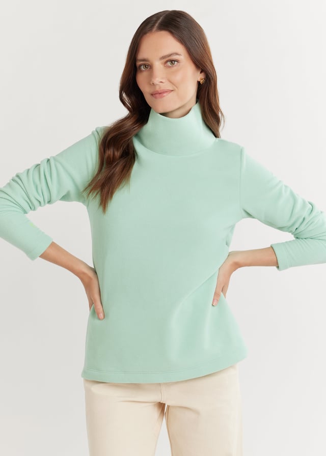 Greenpoint Turtleneck in Vello Fleece (Bundles of Joy)