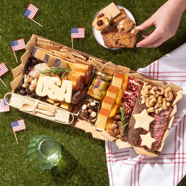 Memorial Day Medium Cheese & Charcuterie Board