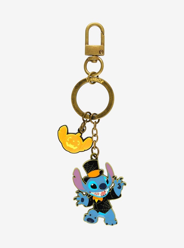 Loungefly Disney Lilo & Stitch Halloween Glow-in-the-Dark Multi-Charm Keychain — BoxLunch Exclusive