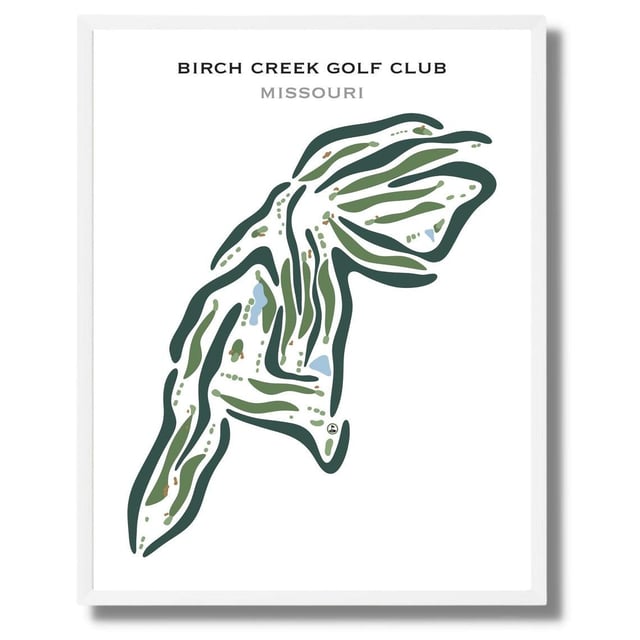 Birch Creek Golf Club, Missouri - Printed Golf Courses