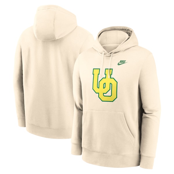 Oregon Ducks Nike Vault Logo Pullover Hoodie - Natural