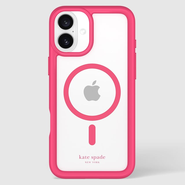 kate spade new york Ultra Protective Pom Pom Pink MagSafe - iPhone 16 Plus