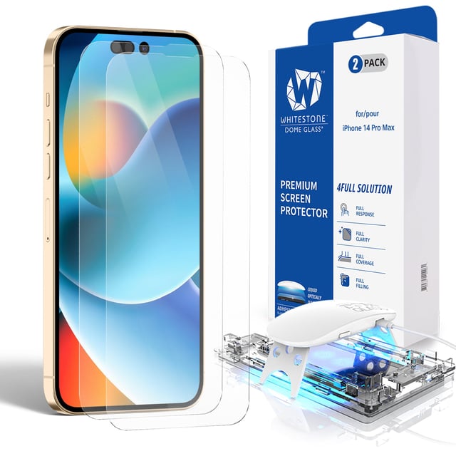 [Dome Glass] iPhone 14 Pro Max Tempered Glass Screen Protector (6.7")