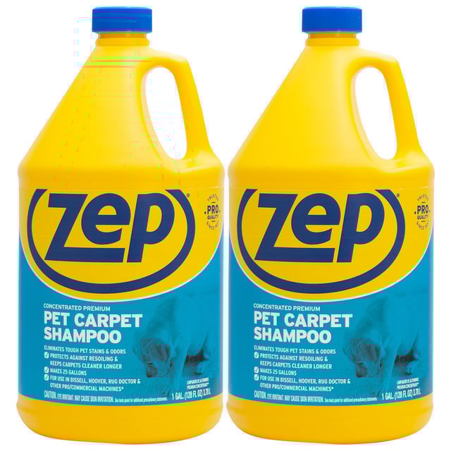 Zep Pet Carpet Shampoo Concentrate – Eliminates Pet Stains & Odors – 1 Gallon