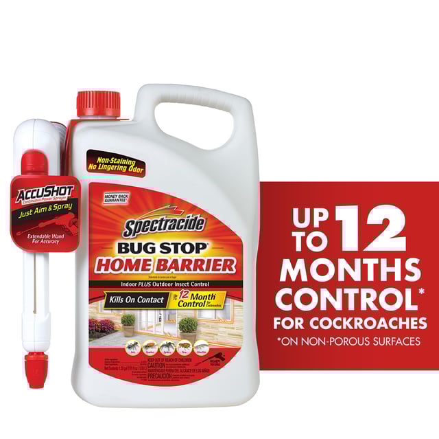 Spectracide Bug Stop Home Barrier, Accushot Sprayer, Insect Killer, 1.33-Gallon