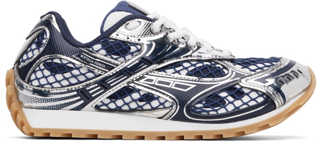 Navy & Silver Orbit Sneakers