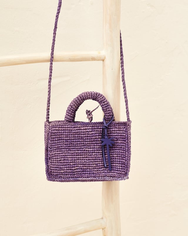 Raffia Sunset Bag Mini - V78CO - Lavender