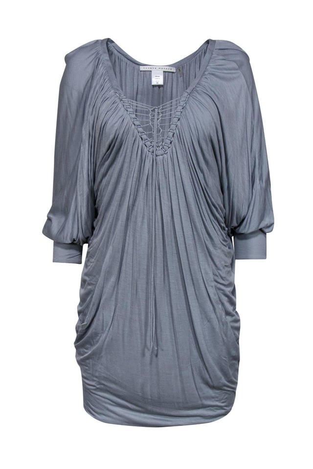 Susana Monaco - Dusty Blue Draped Tunic-Style Dress Sz XS