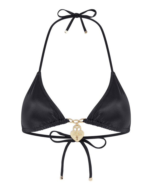 Jennie Bikini Top in Black/Gold | By Agent Provocateur