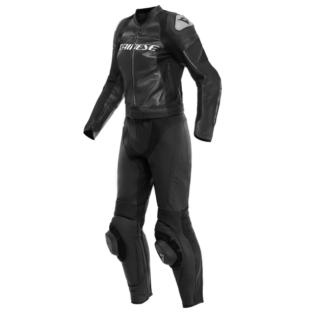 Dainese Mirage Lady Leather 2PCS Suit Black Black White