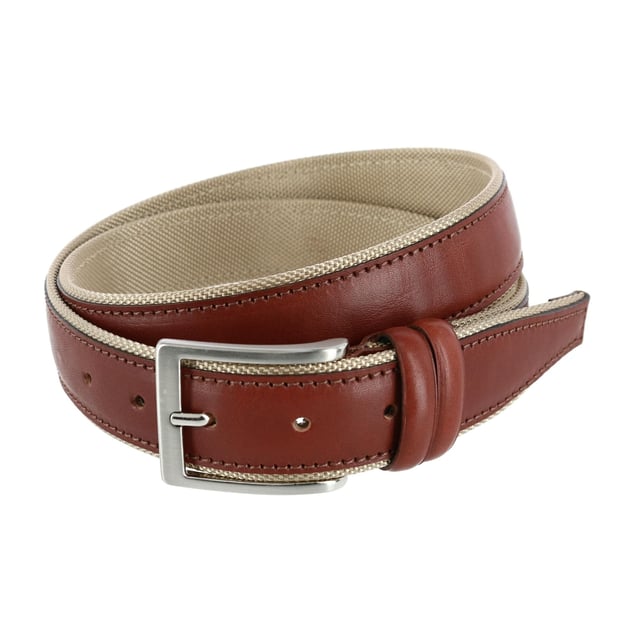 Trafalgar Men's The Back Nine Leather and Nylon Golf Belt