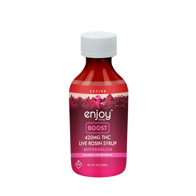 Boost Delta 9 THC Live Rosin Syrup 420mg - Watermelon (Sativa)