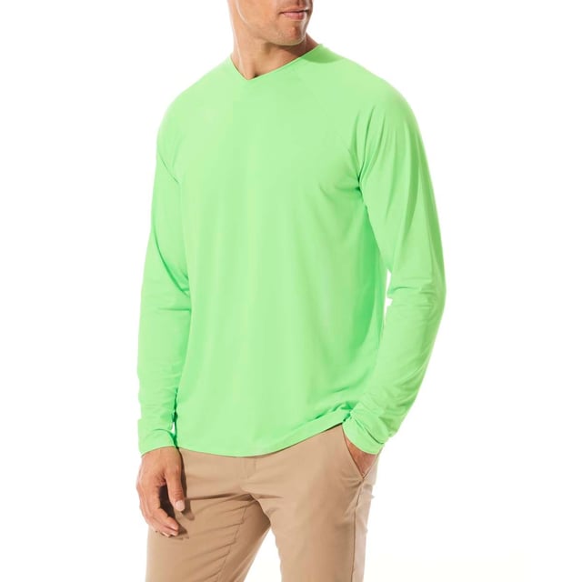 Men's Bosun V-Neck Long Sleeve Tee | Turf Green
