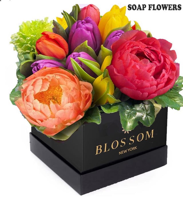 Tulip & Peony Ranunclus Soap Flowers