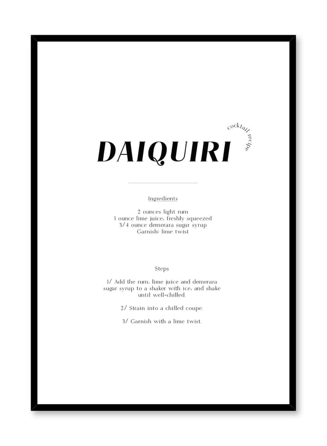 Daiquiri, Affiche