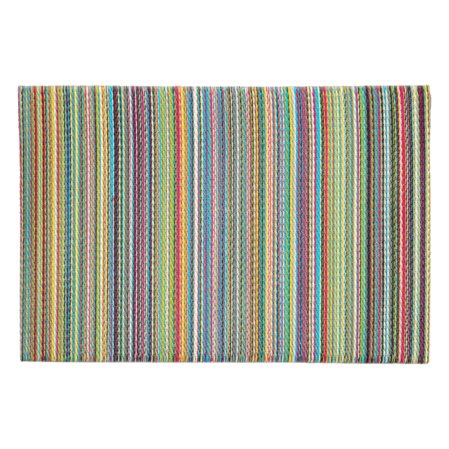 Cancun Candy Outdoor Doormat – 24" x 36" Non-Slip, Recycled Plastic
