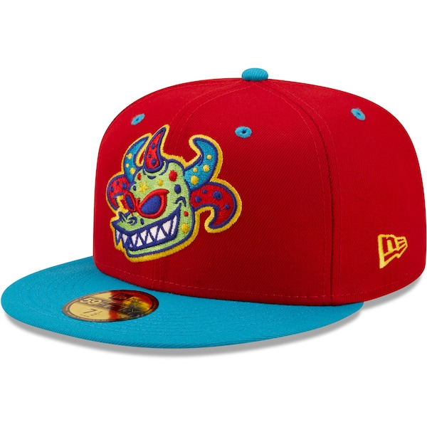 Men's Vejigantes de Scranton/Wilkes-Barre New Era Red/Turquoise Copa De La Diversion 59FIFTY Fitted Hat