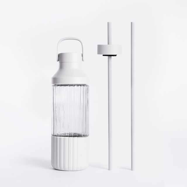 Beast Health® Dual Cap Glass Hydration Bottle
