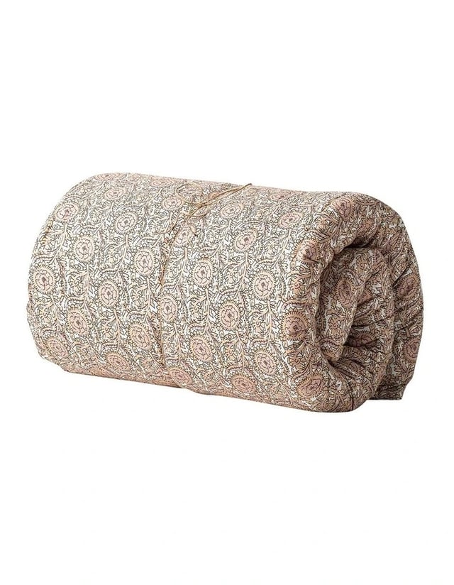 Jaipur Coverlet in Blush