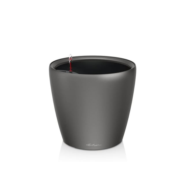Lechuza CLASSICO LS 21 (9" D) Self Watering Planter - Charcoal