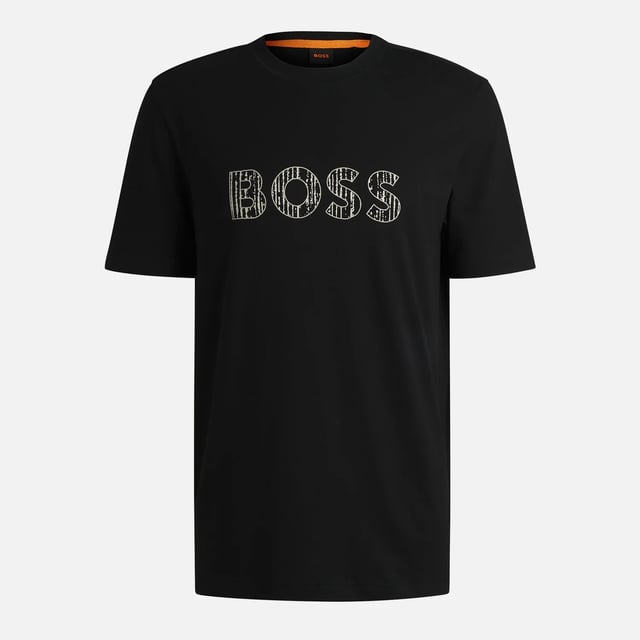 BOSS Orange Te_logotexture Cotton-Jersey T-Shirt