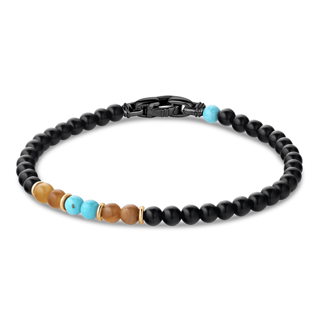 Sunrise Beaded Bracelet, Rhodium/Sterling Silver (4mm)