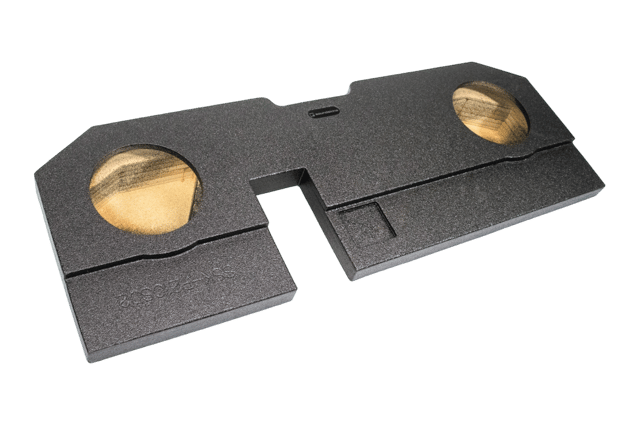 SoundSkins Global | Dodge RAM Enclosures - 2002-2018 Quad / Double / Crew Cab 4-Door Dual 10" Ported - Premium USA Made Subwoofer Box with Bed Liner Spray Finish