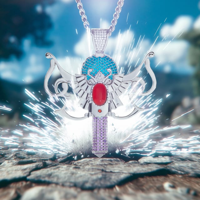 Yu-Gi-Oh! x King Ice - Monster Reborn Necklace