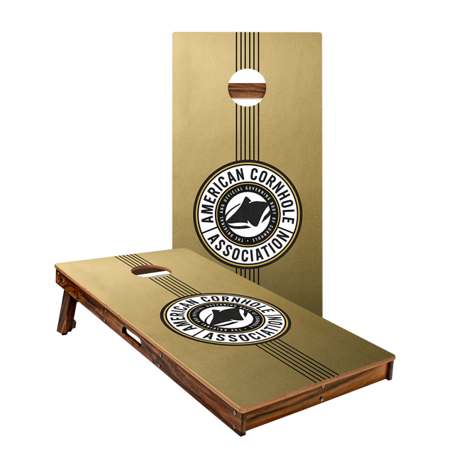Gold Champ Stripes Gold Series Cornhole Boards