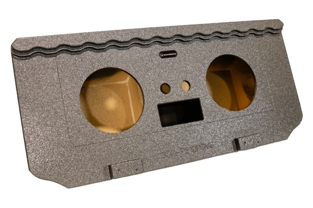 SoundSkins Enclosures | GM Chevrolet Avalanche 2002-2013 Dual 15" Ported  - Premium USA Made Subwoofer Box with Bed Liner Spray Finish