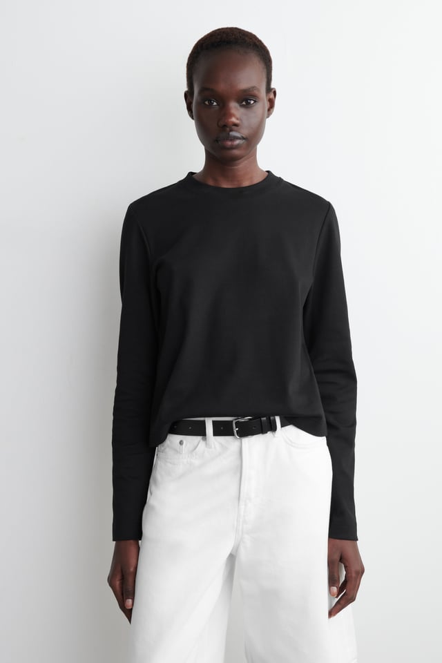 T-SHIRT Z DŁUGIM RĘKAWEM CLEAN CUT – REGULAR FIT